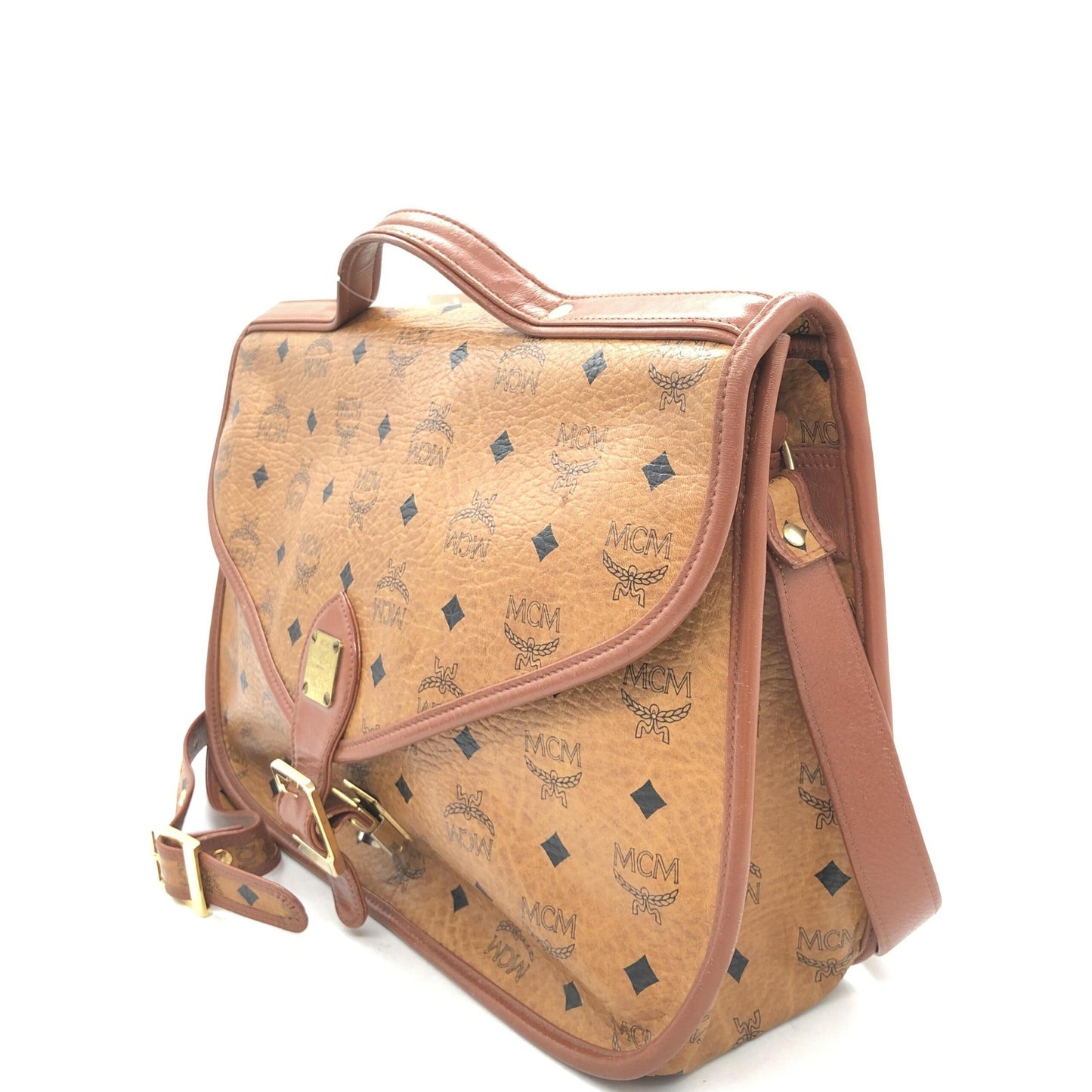 Vesutos Leather Messenger Bag