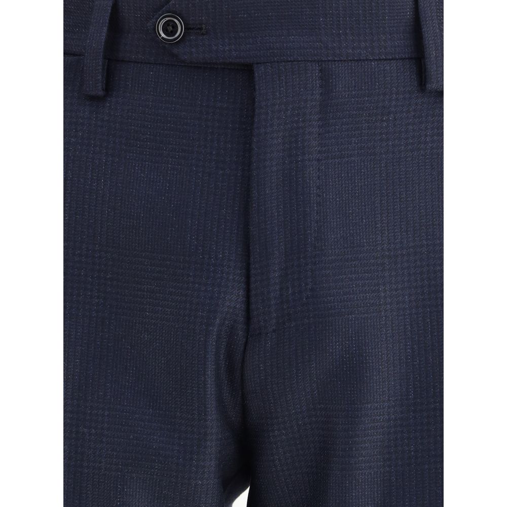 Blue Wool Two-Piece Suit