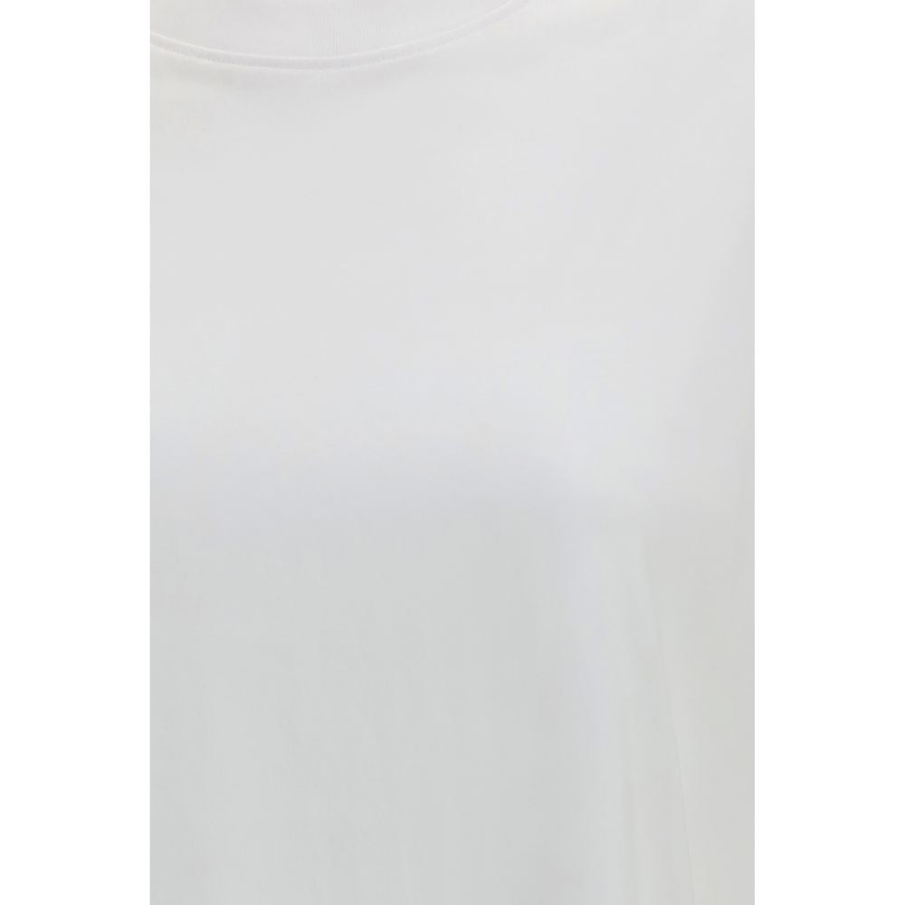 White Cotton Long Sleeve T-Shirt