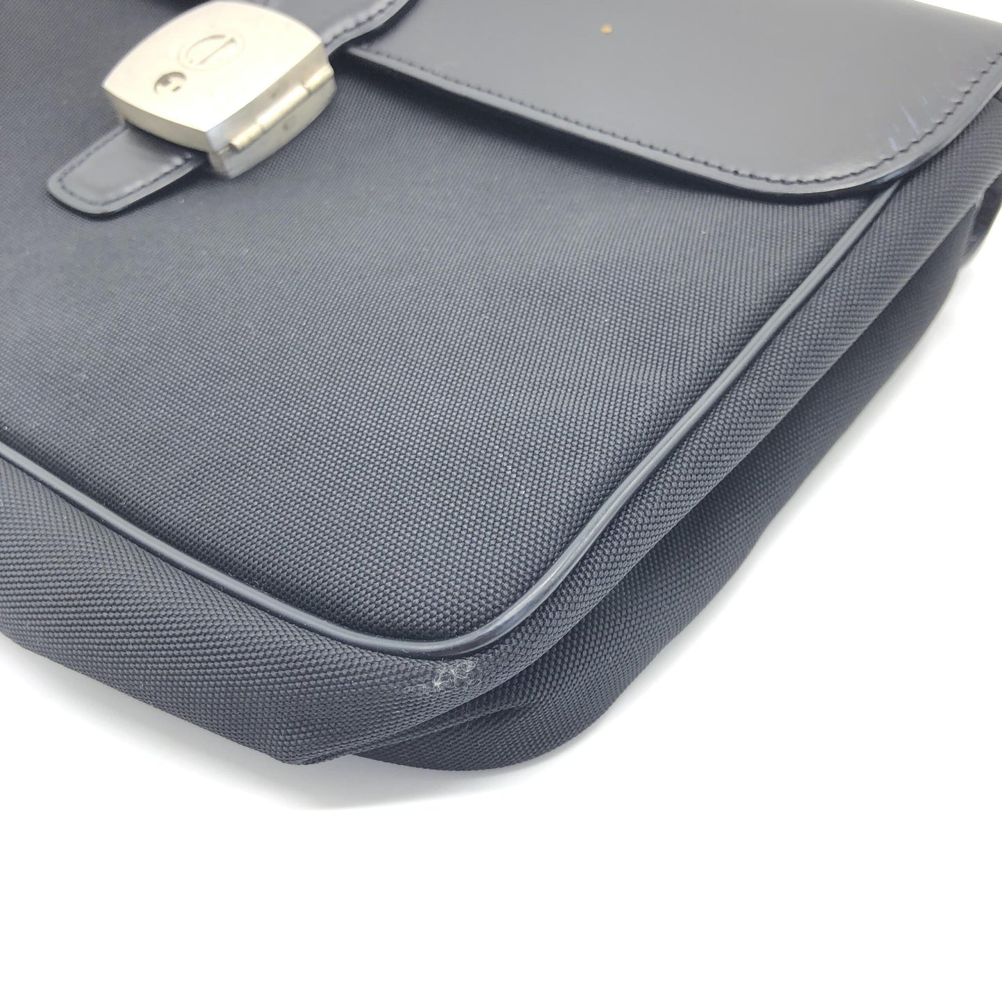 Black Leather Clutch Bag