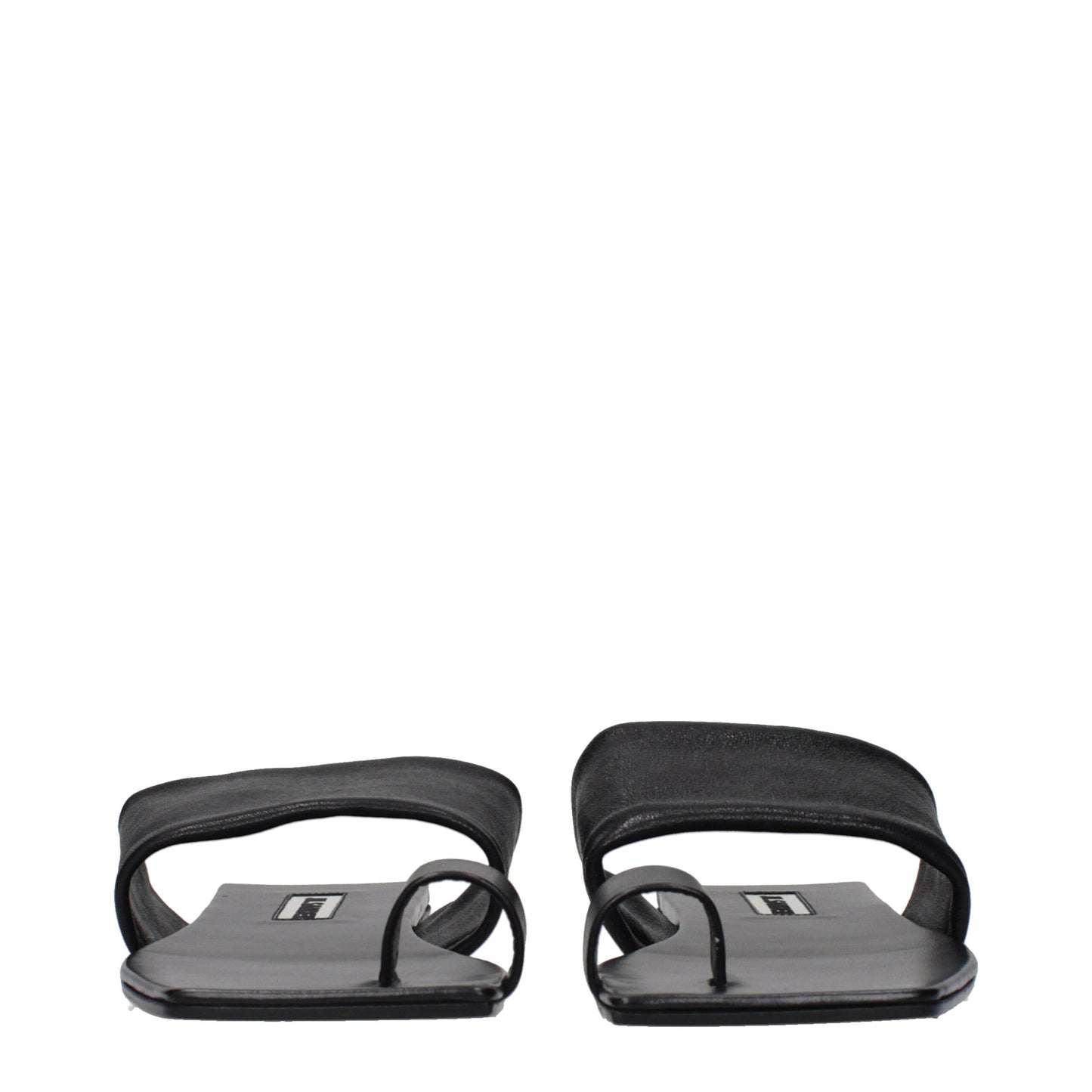 Black Leather Sandals