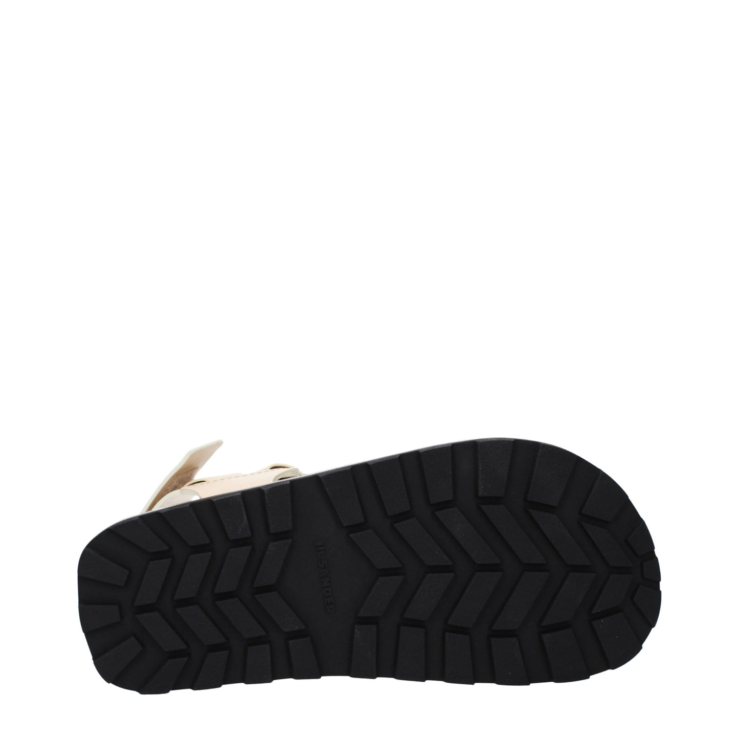Beige Leather Strap-On Sandals