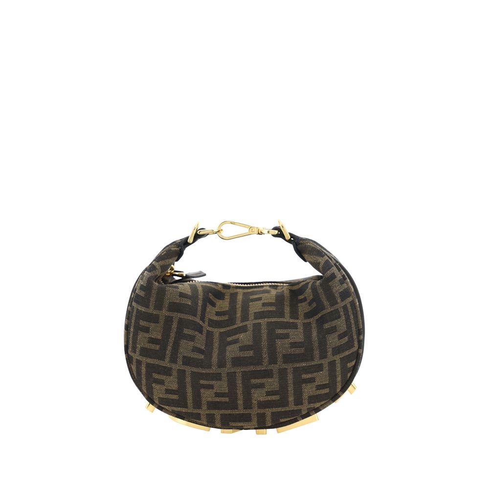 Brown Fabric Shoulder Bag