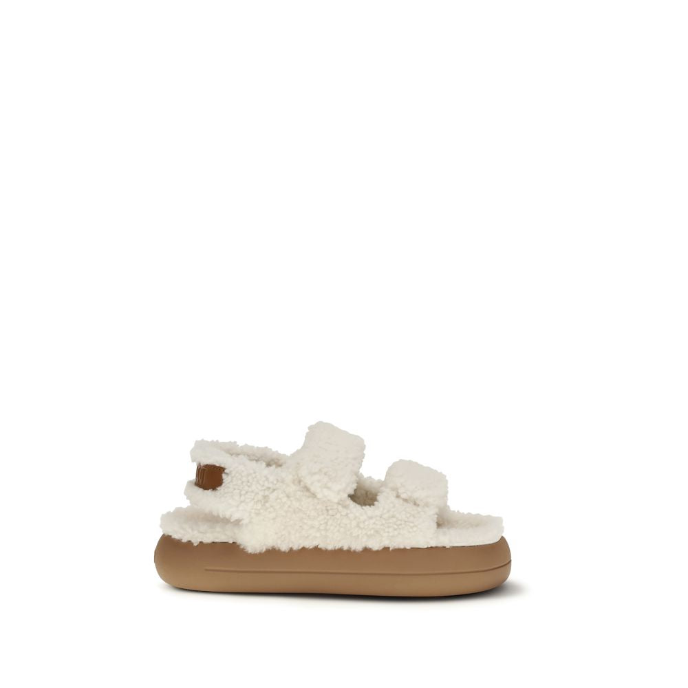 White Polyamide Sandals