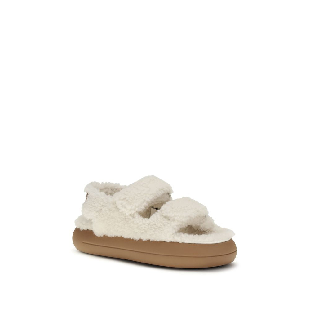White Polyamide Sandals