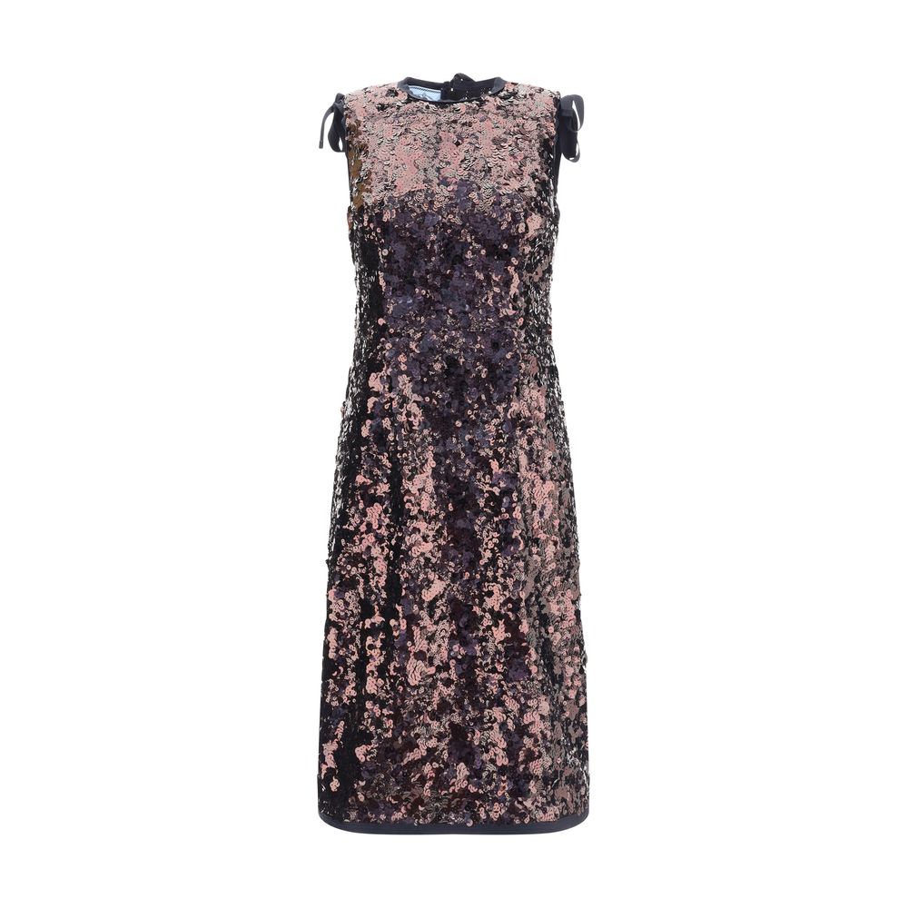 Multicolor Polyester Cocktail Dress