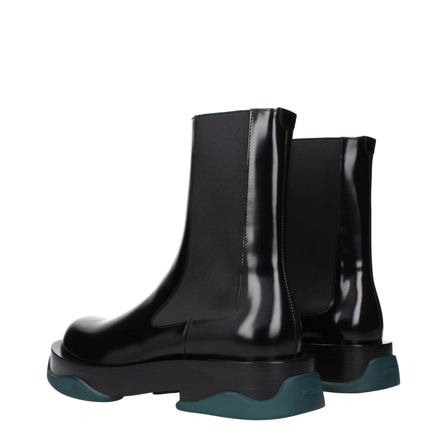 Black Leather Ankle Boots
