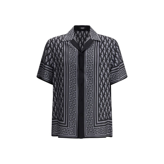 Gray Silk Pattern Shirt