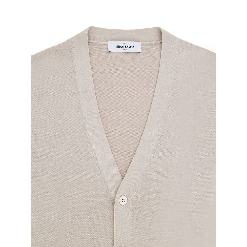 Beige Cotton Cardigan