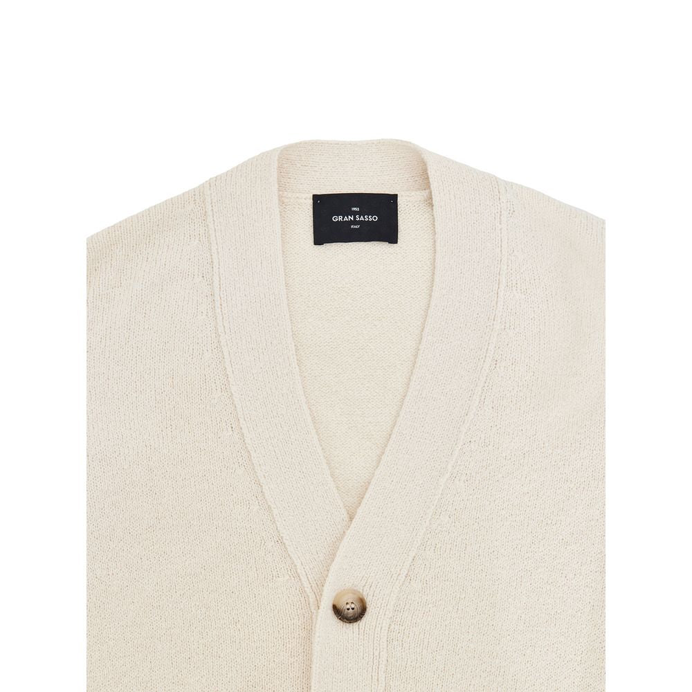 White Cotton Cardigan