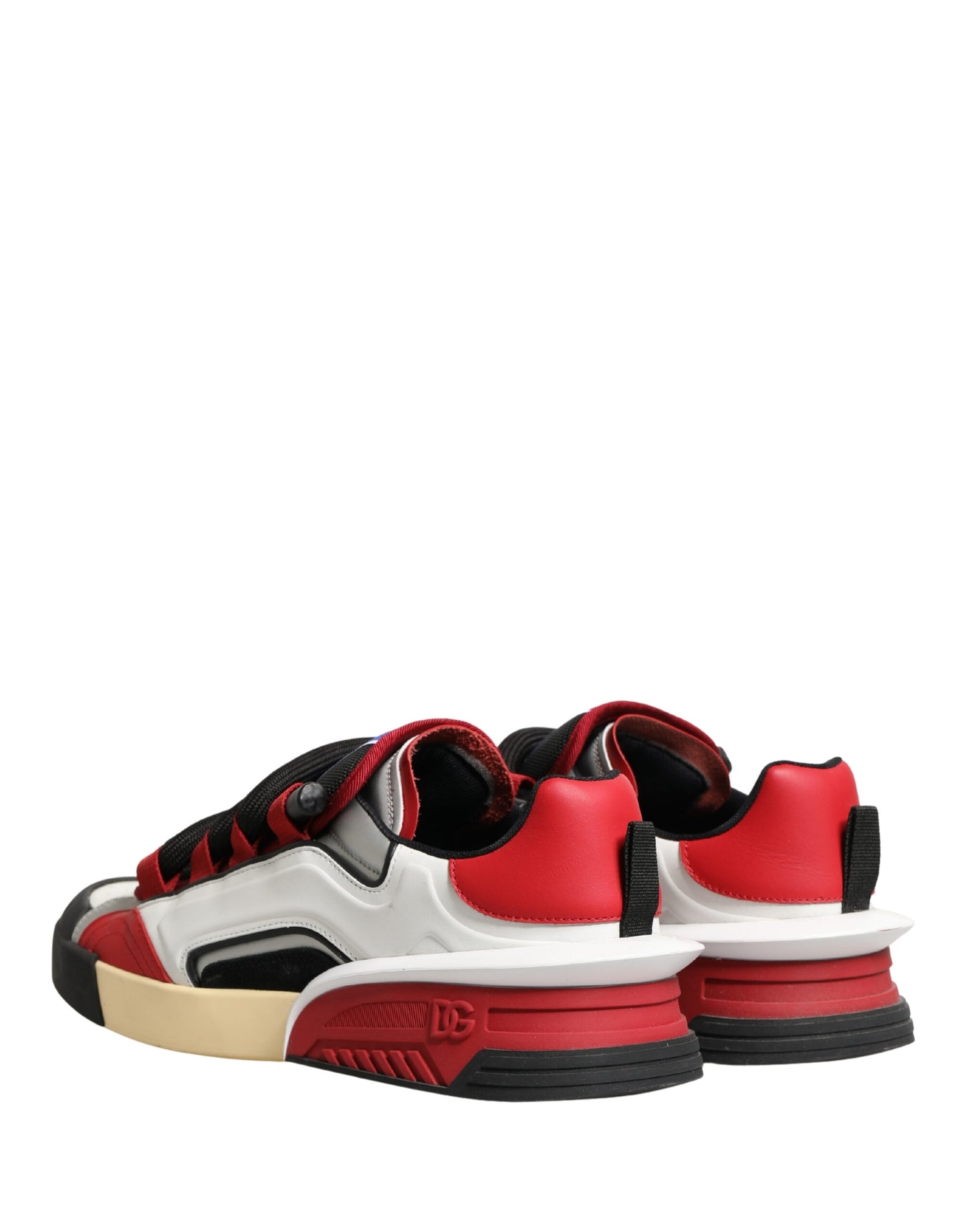 Multicolor Leather DG Logo Low Top Sneakers Shoes