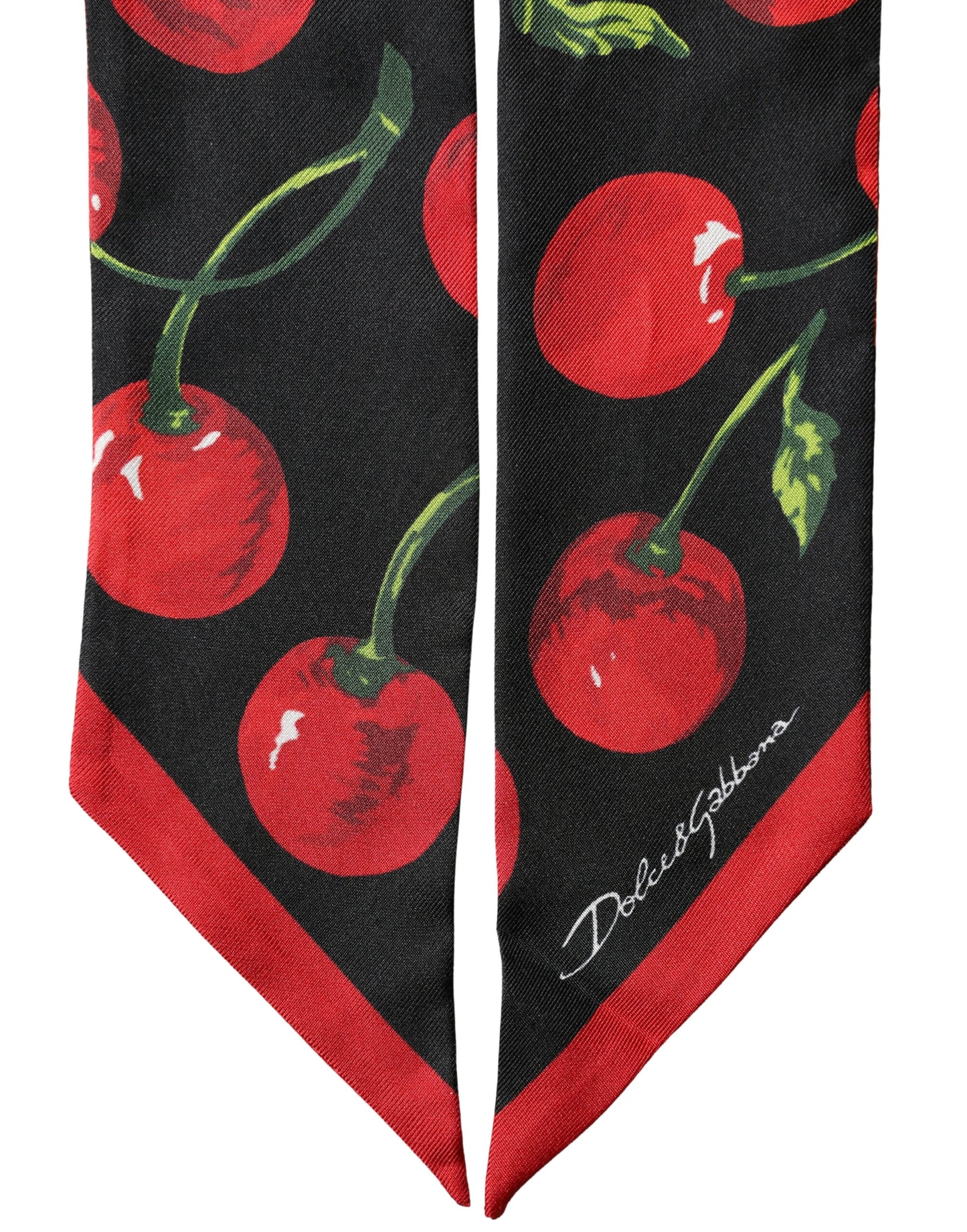Black Cherry Silk Neck Wrap Stole 100cm x 6cm Scarf