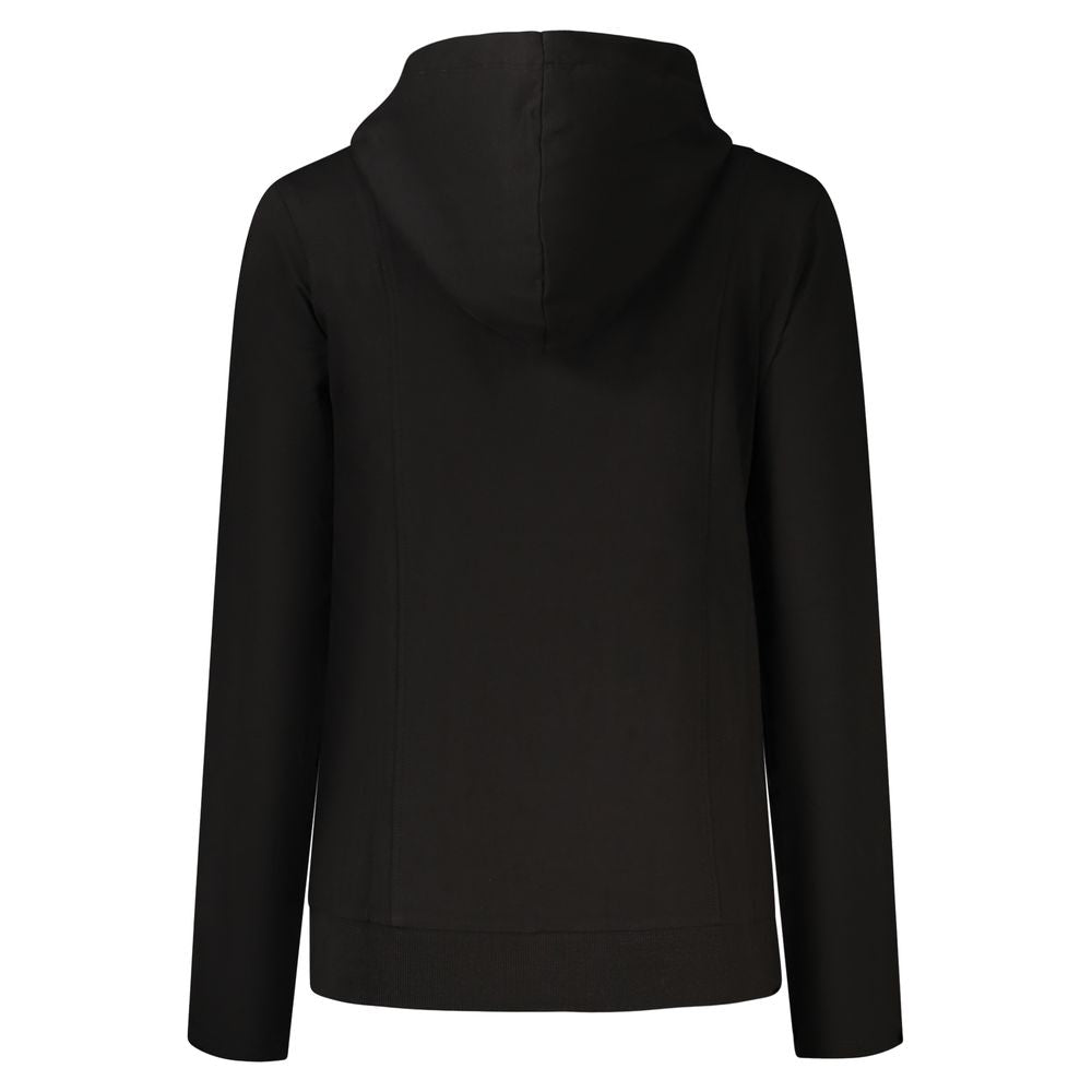 Black Cotton Women's Hoodie