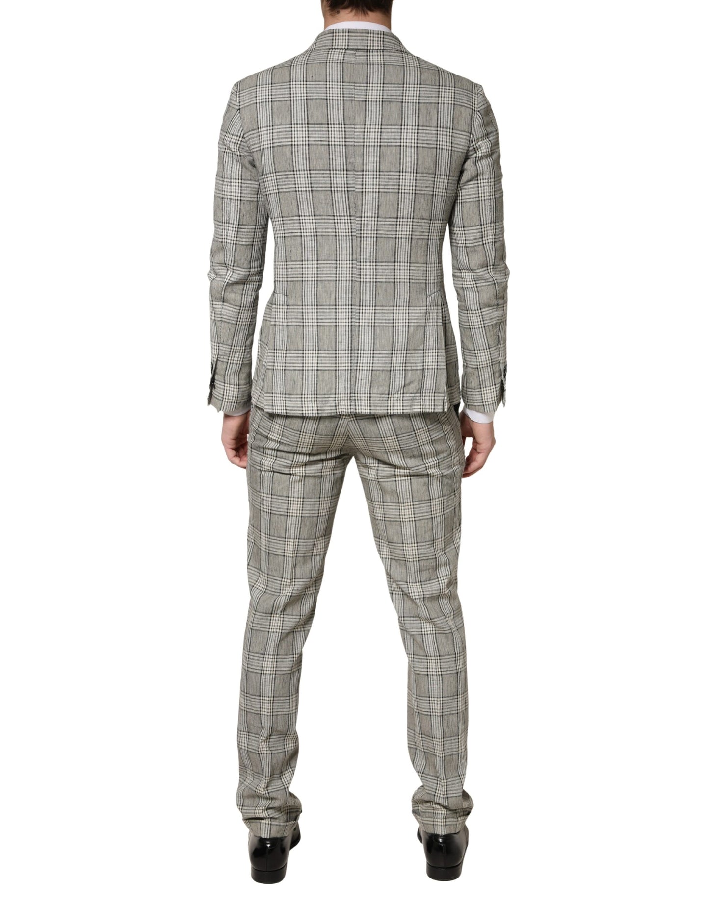 Gray Single Breasted Formal 2 Piece Suit