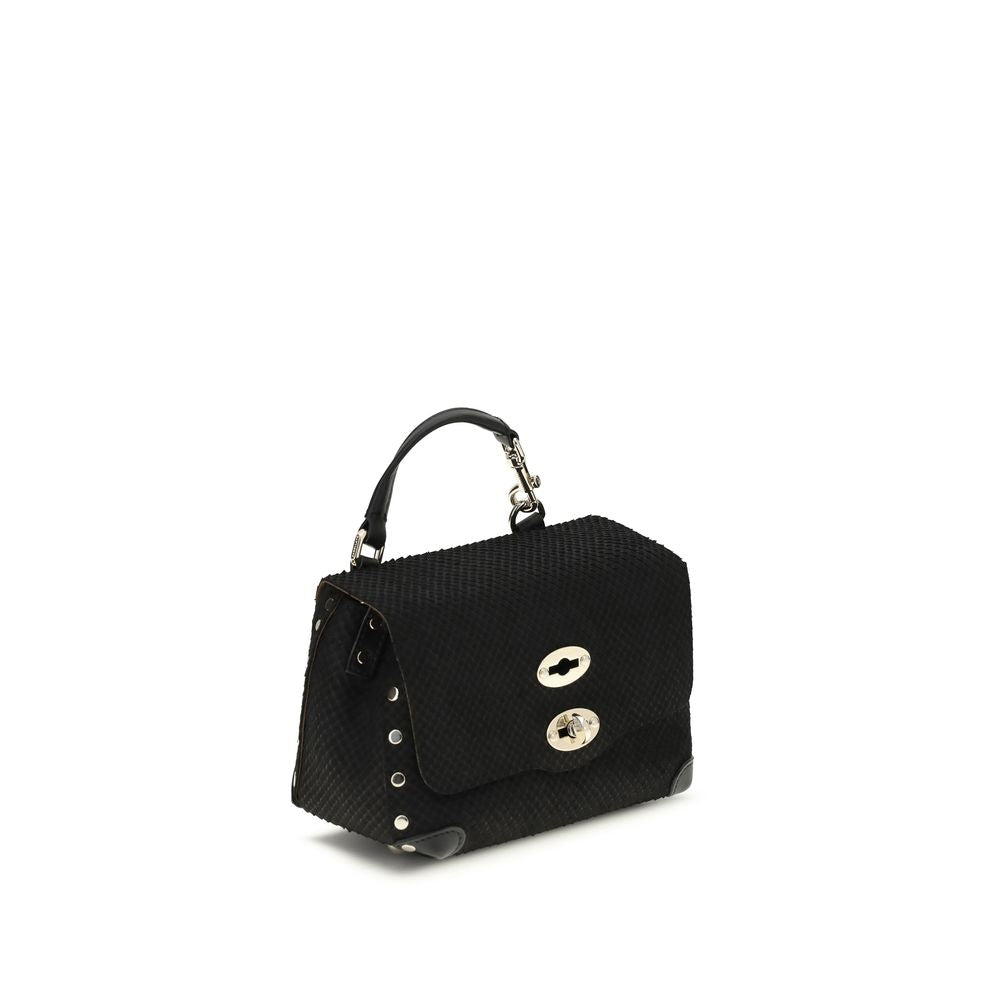 Black Calf Leather Bos Taurus Handbag