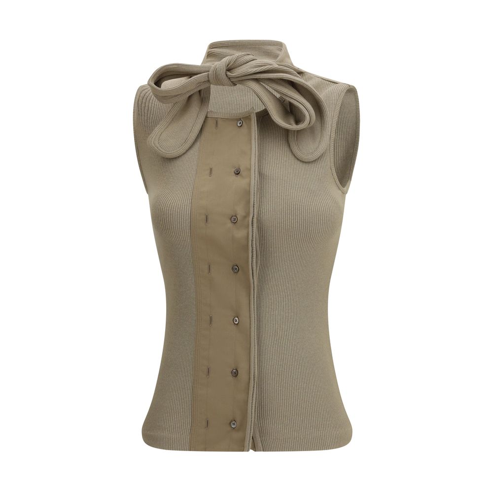Beige Cotton Top