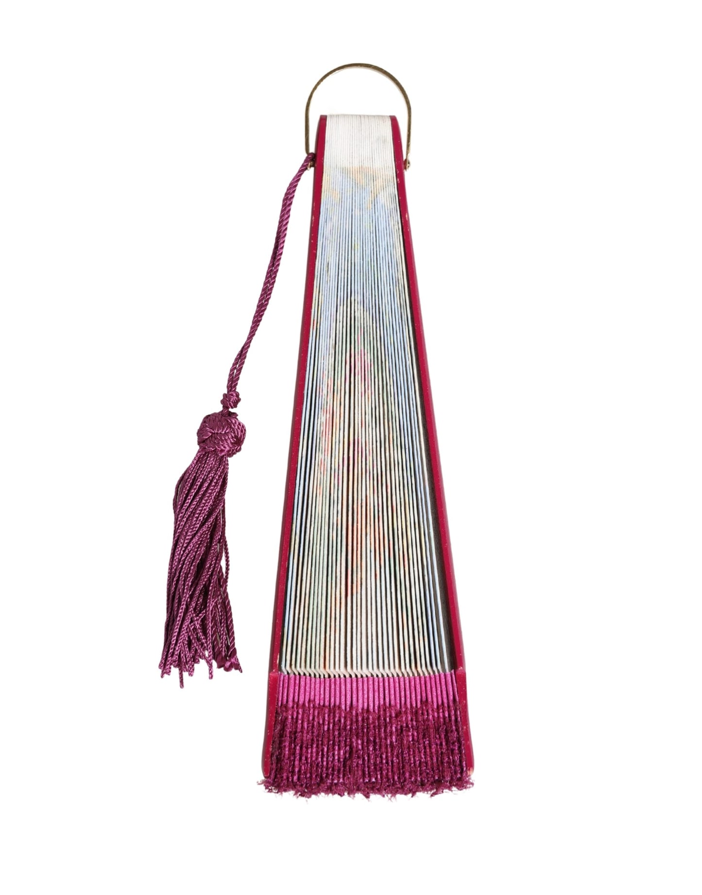 Multicolor Scenery Decorative Folding WoodCotton Hand Fan