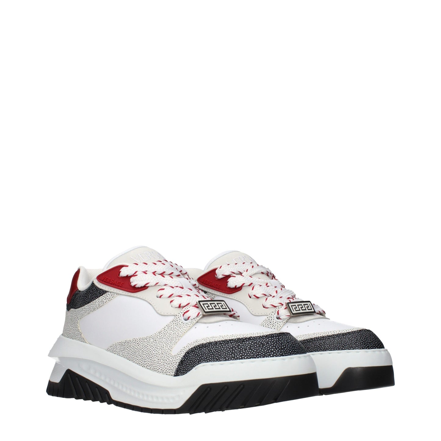 White Leather Chunky Sneakers