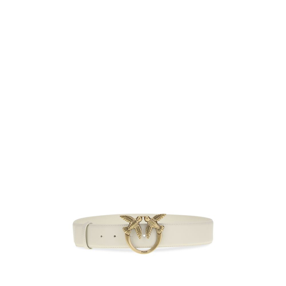 White Calf Leather Bos Taurus Regular Belt