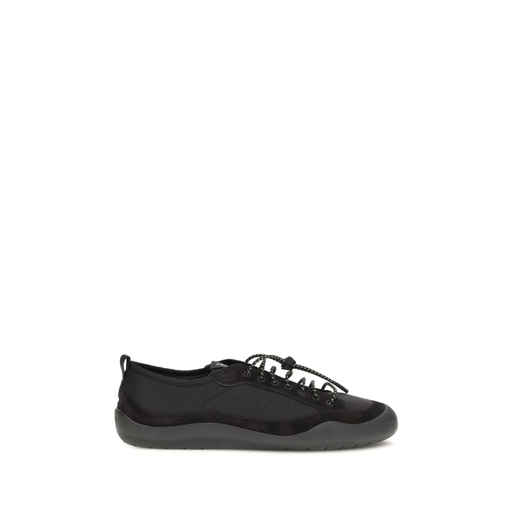 Black Recycled Polyamide Athletic Sneakers