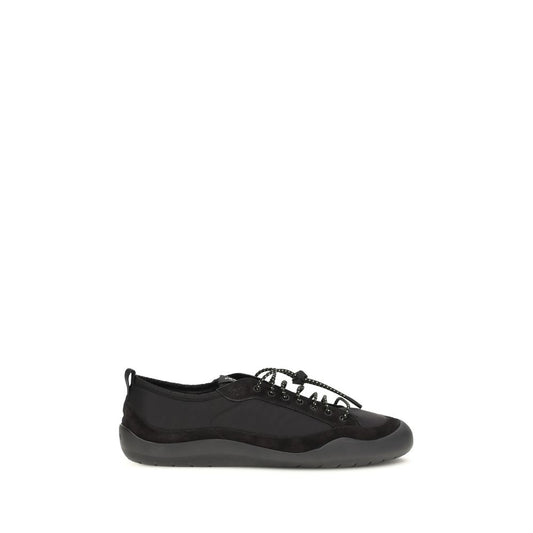 Black Recycled Polyamide Athletic Sneakers