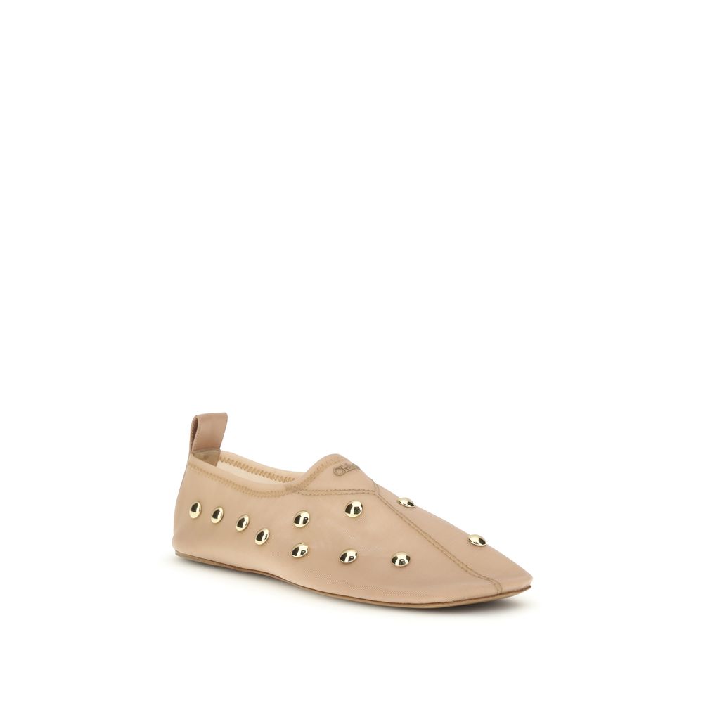 Multicolor Polyamide Ballet Flats