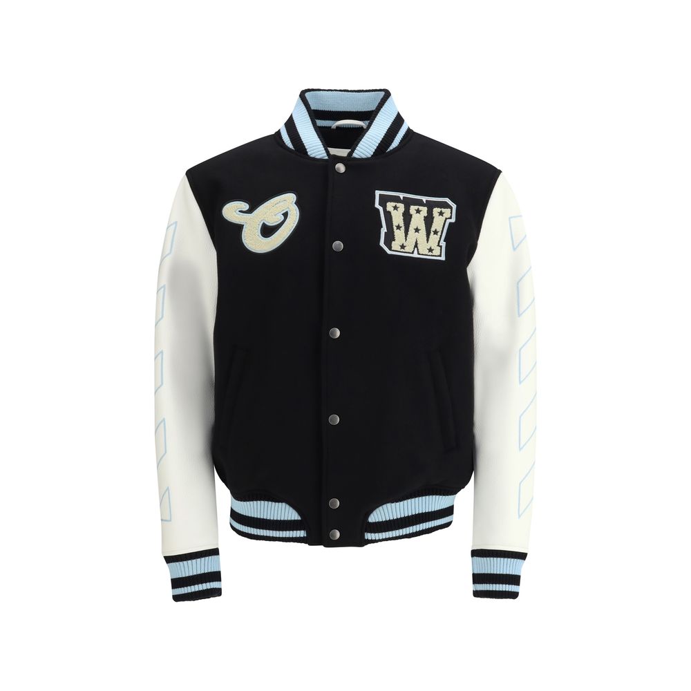 Black Wool Bomber