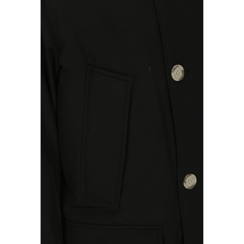 Black Cotton Parka