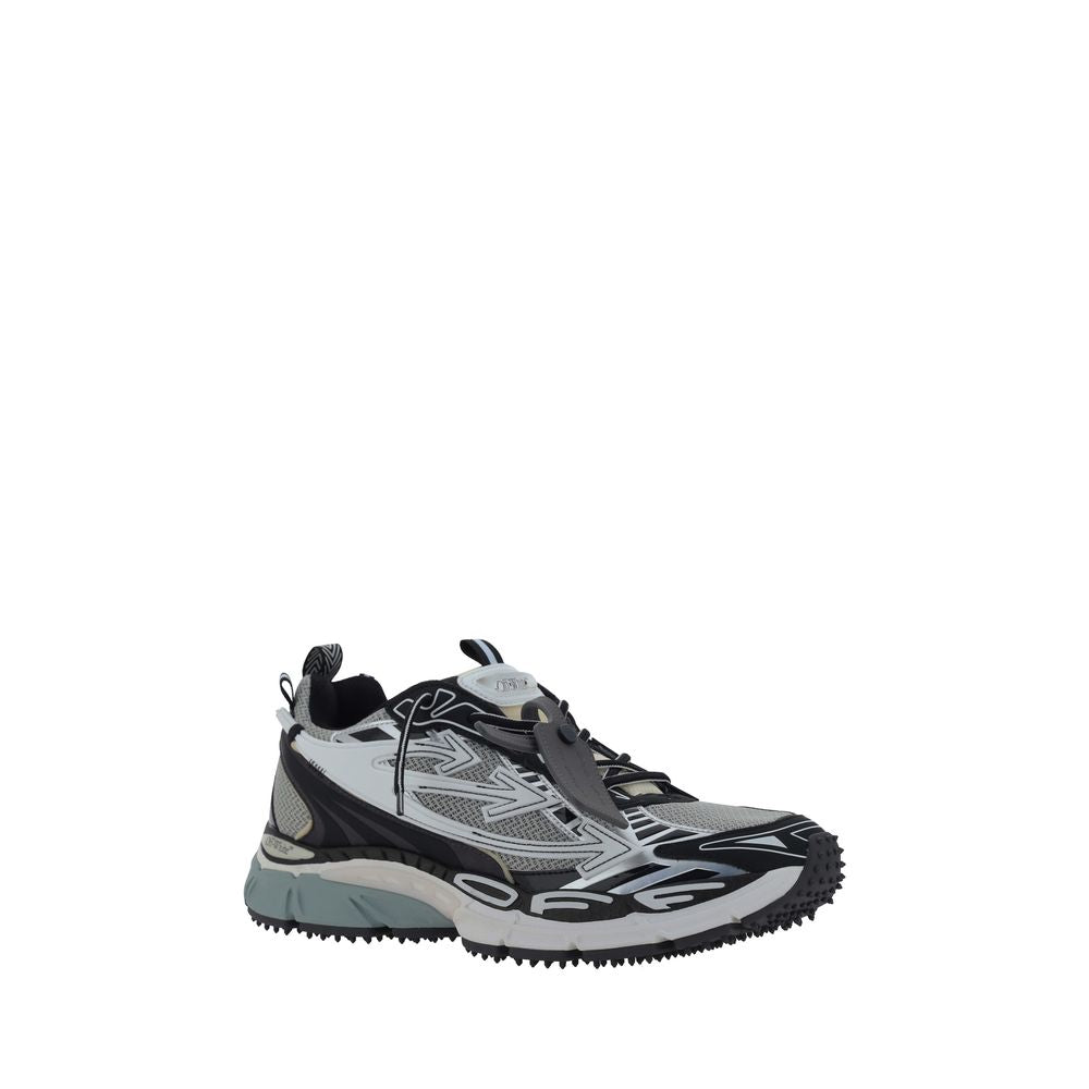 Gray Polyester Athletic Sneakers