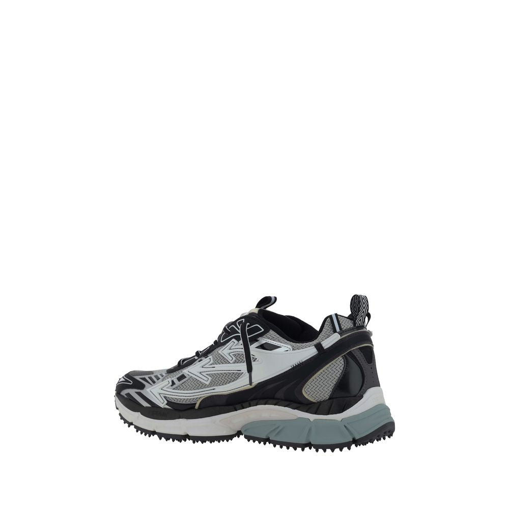 Gray Polyester Athletic Sneakers