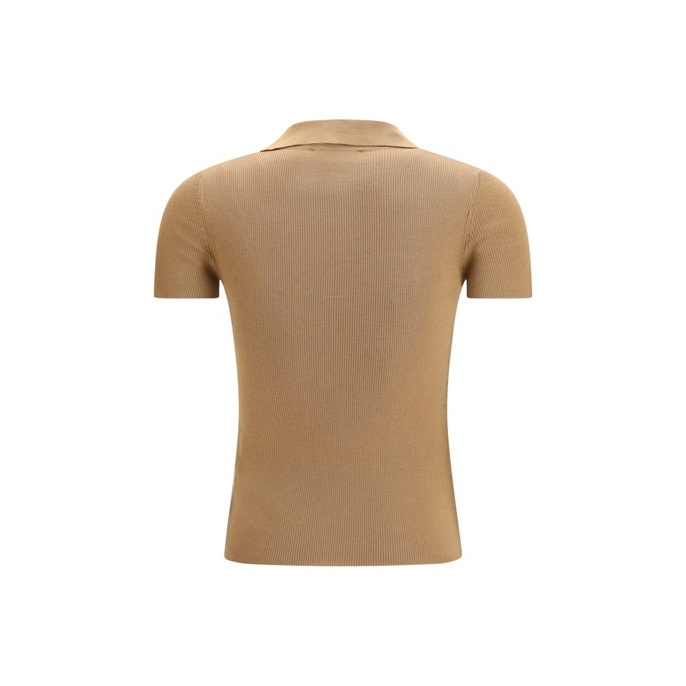 Beige Fleece Wool Blouse
