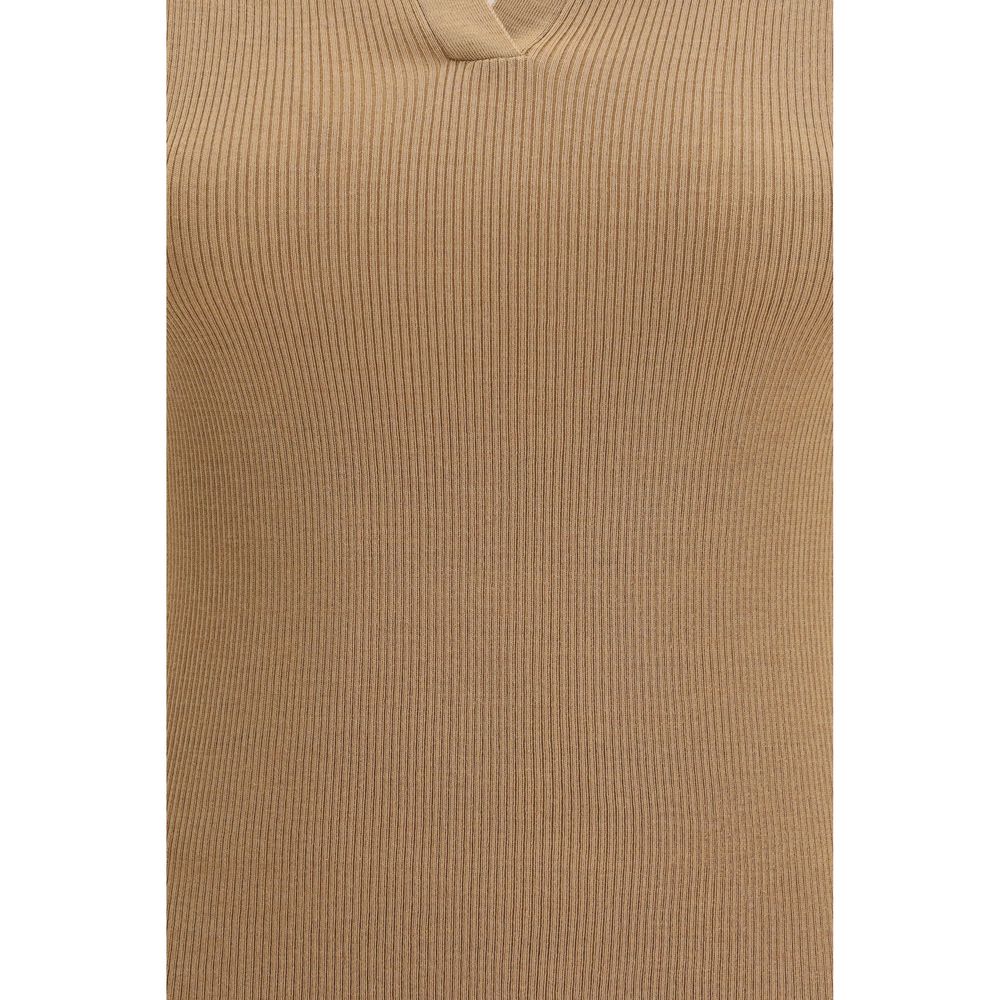 Beige Fleece Wool Blouse
