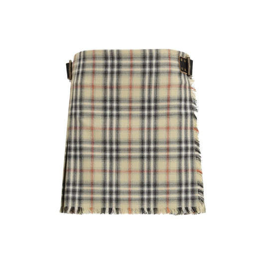 Multicolor Wool Mini Skirt