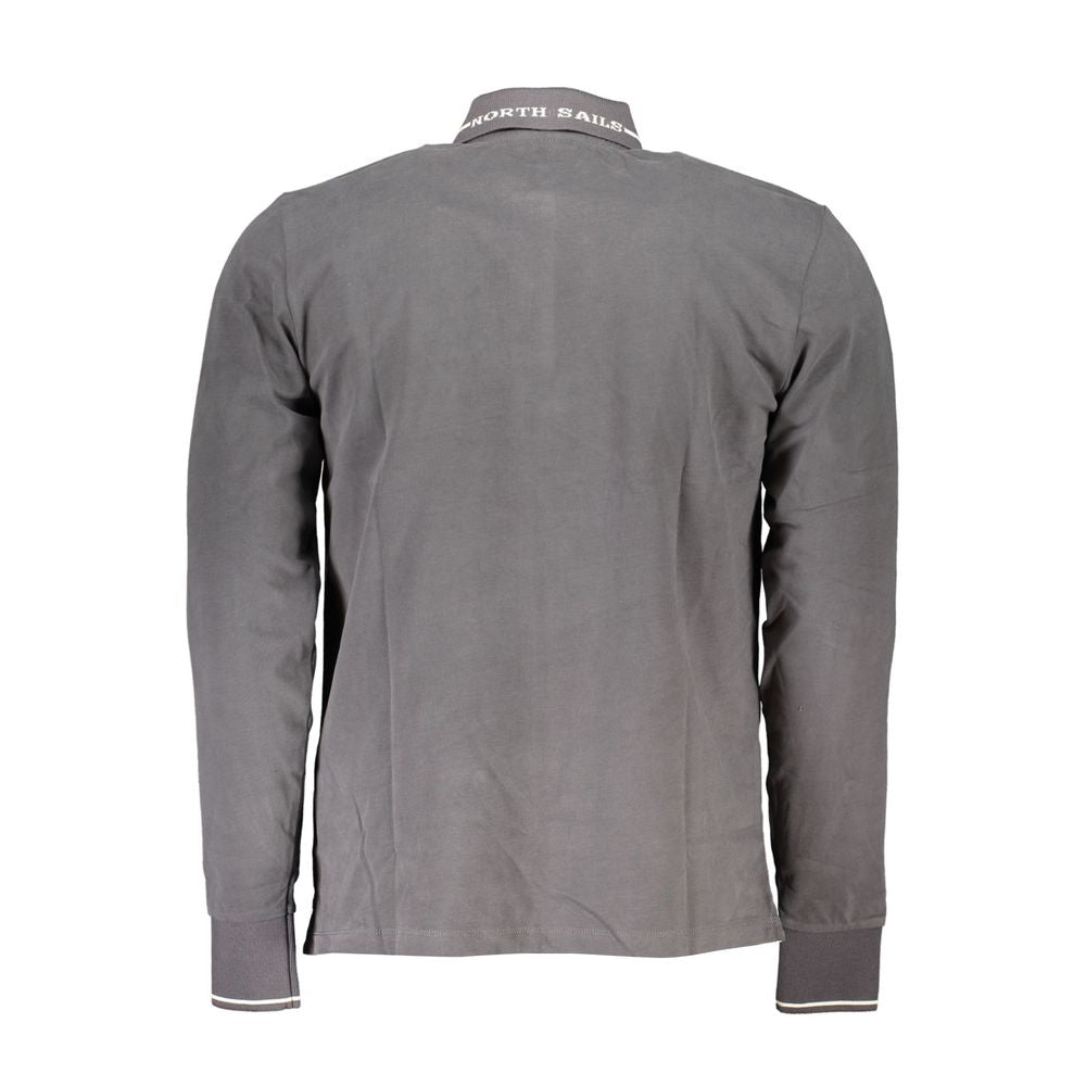 Grigio Cotton Men Polo Shirt