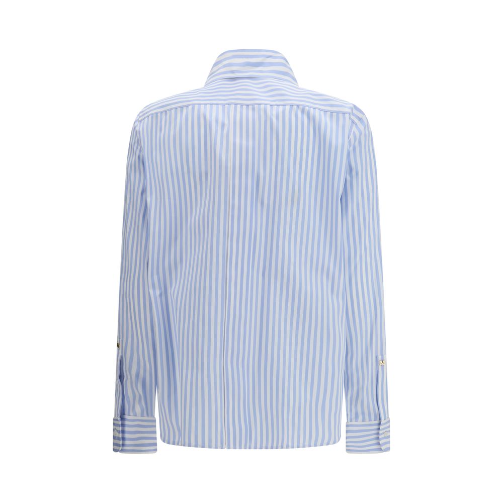 Blue Cotton Pattern Shirt