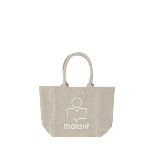 Beige Cotton Shoulder Bag