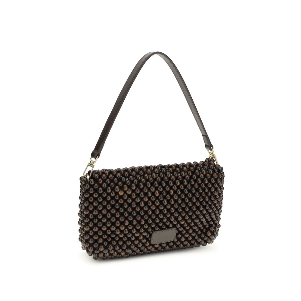 Black Other Fibres Shoulder Bag