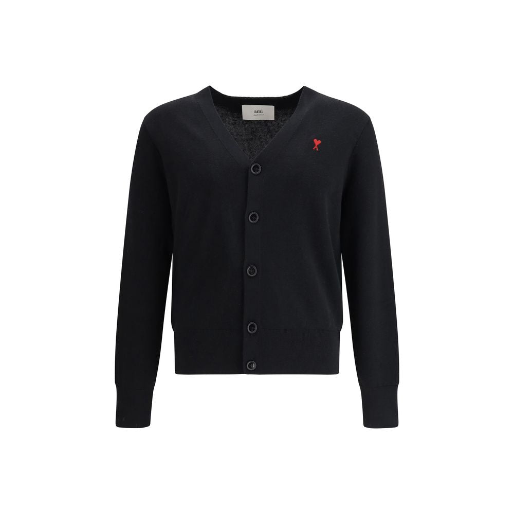 Black Wool Cardigan