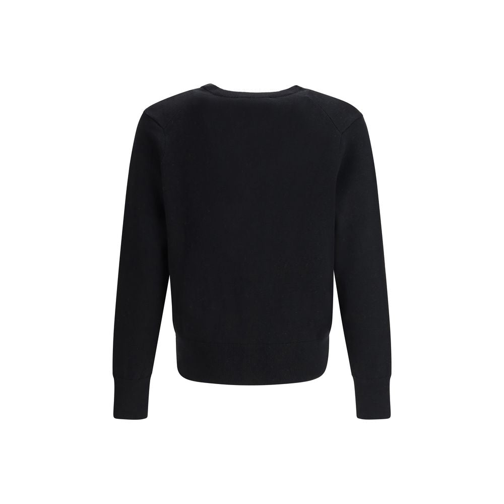 Black Wool Cardigan