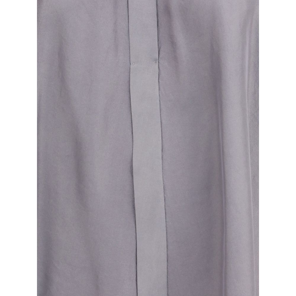 Gray Silk Shirt