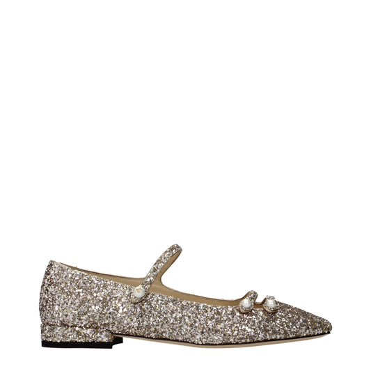 Pink Plastic Ballet Flats