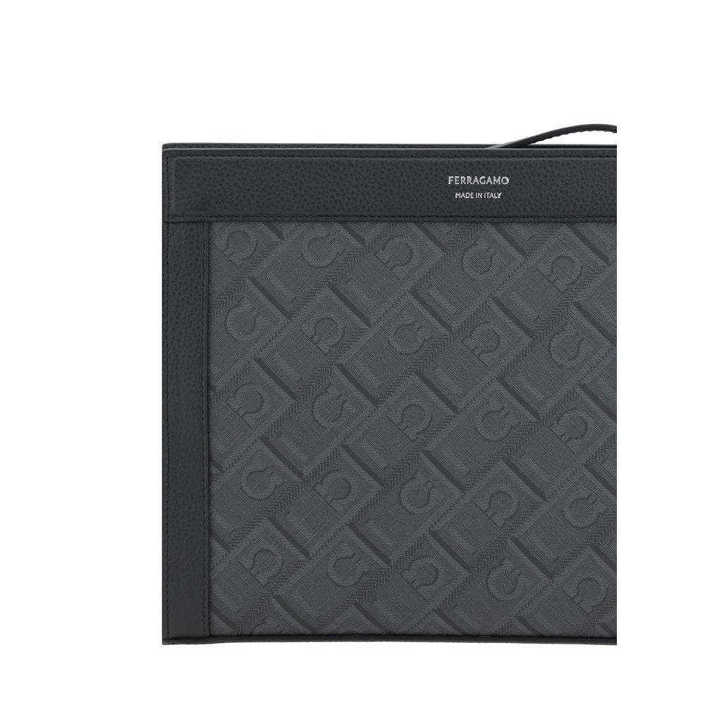 Black Polyethylene Clutch Bag
