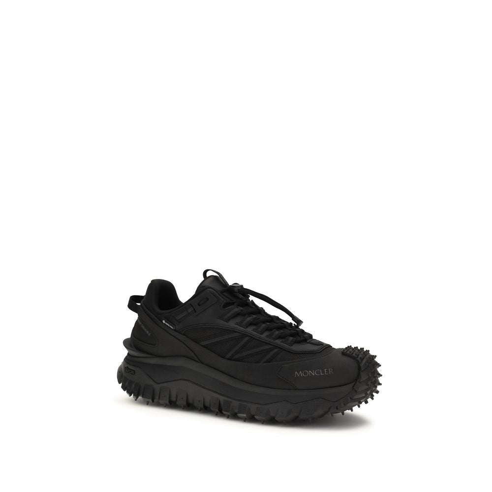 Black Polyamide Athletic Sneakers