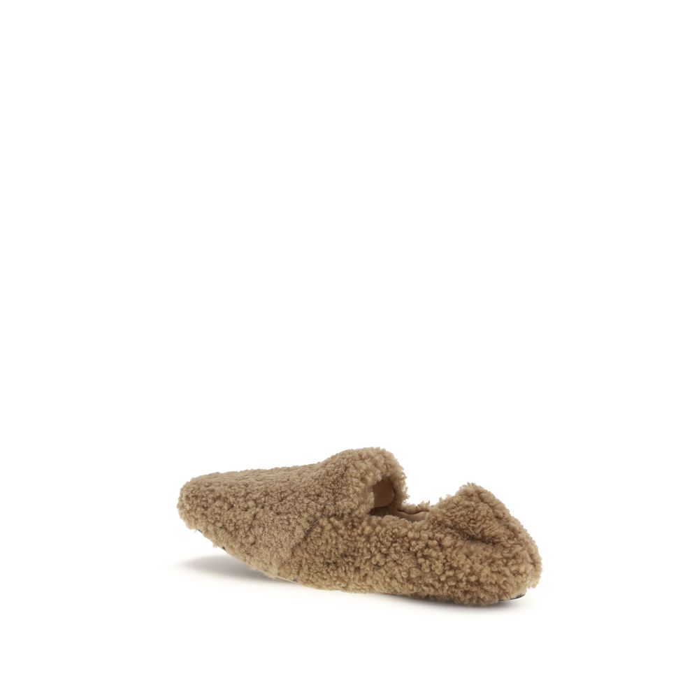 Brown Calf Leather Bos Taurus Slip-On Loafers
