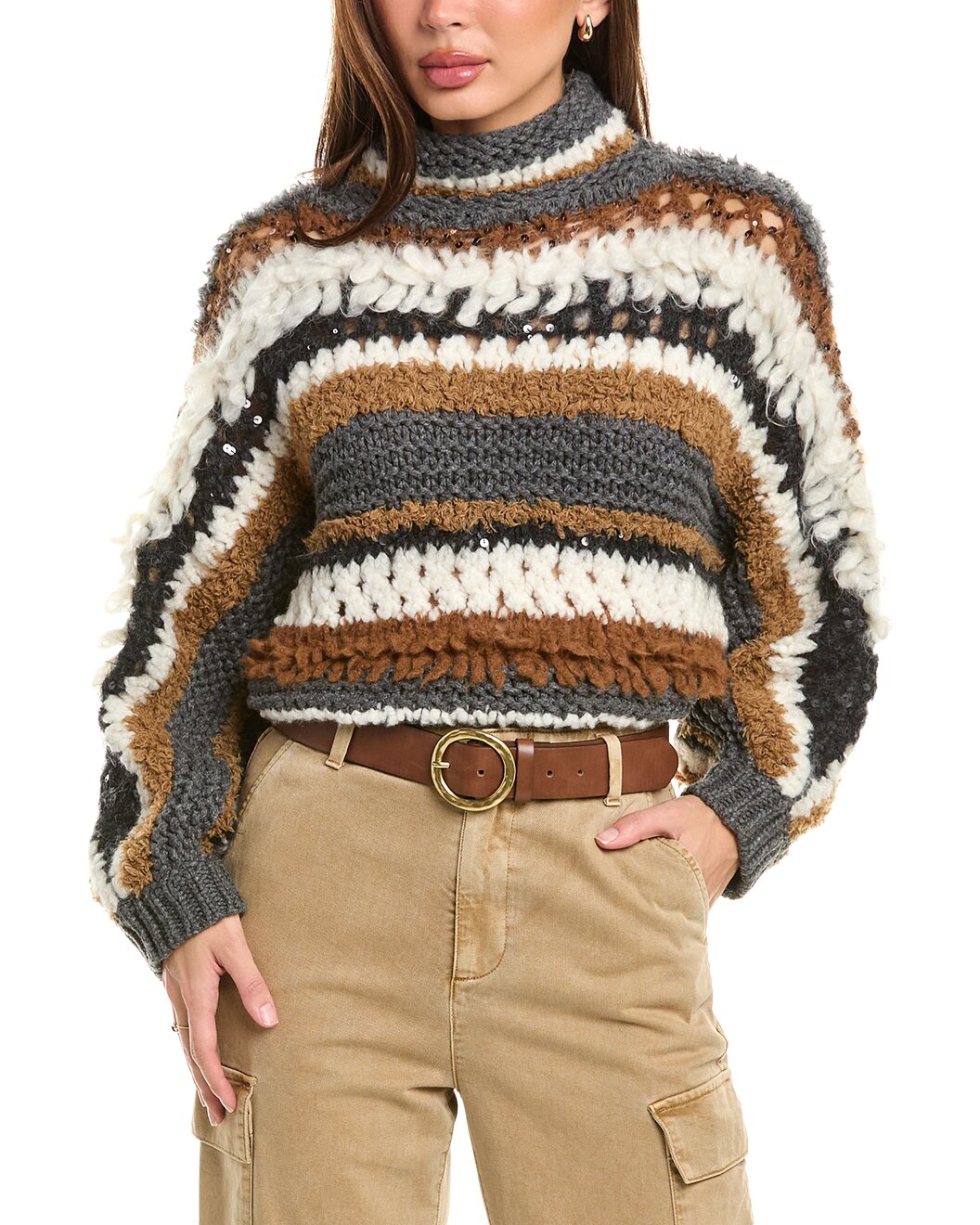 Bicolor Cashmere Sweater