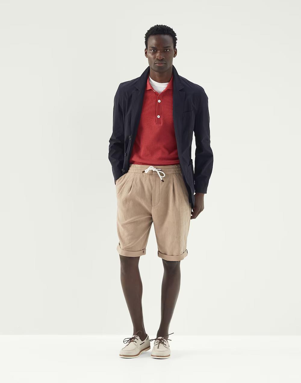 Orange Cotton Polo Shirt
