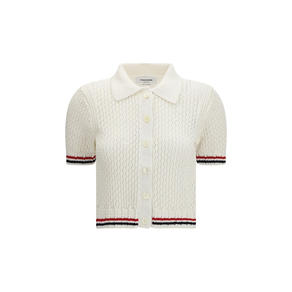 White Cotton Cardigan