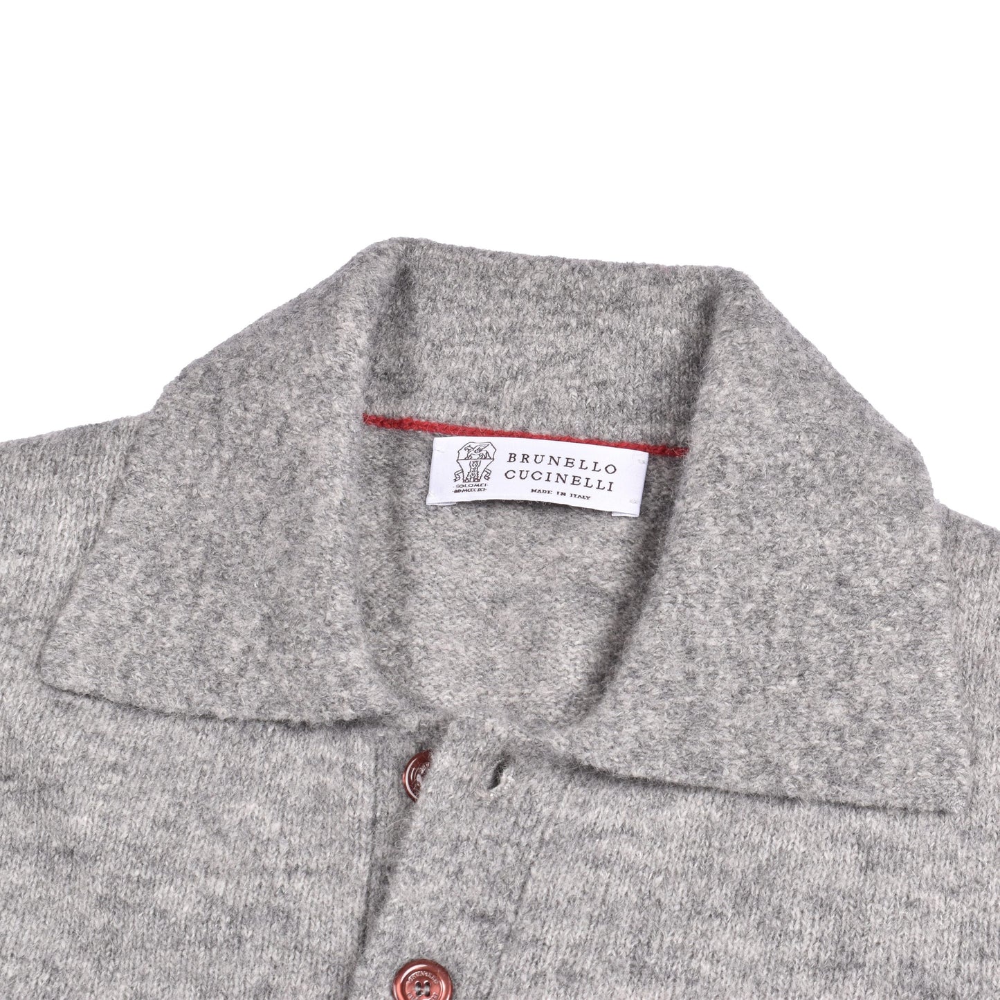 Gray Leather Sweatshirt