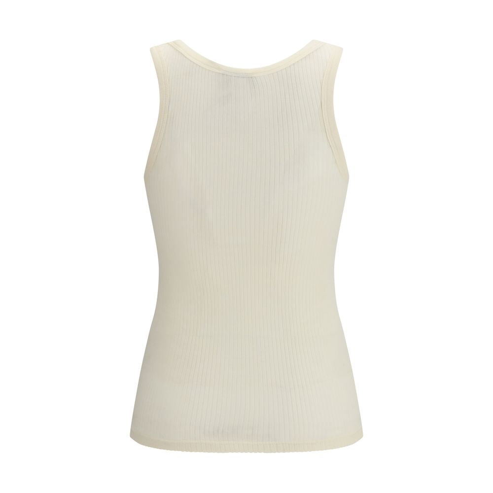 Beige Fleece Wool Top