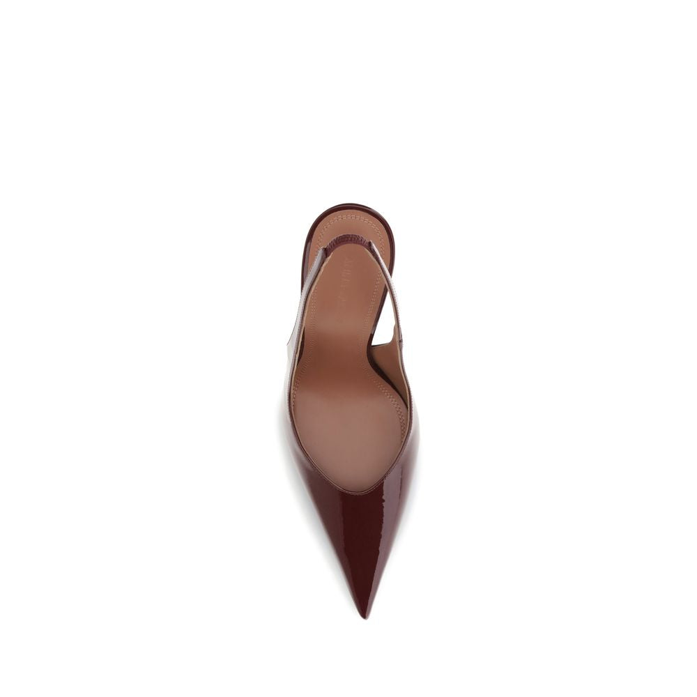 Bordeaux Leather Platform Pumps